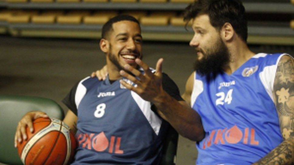 Тренировка на БК Левски Лукойл