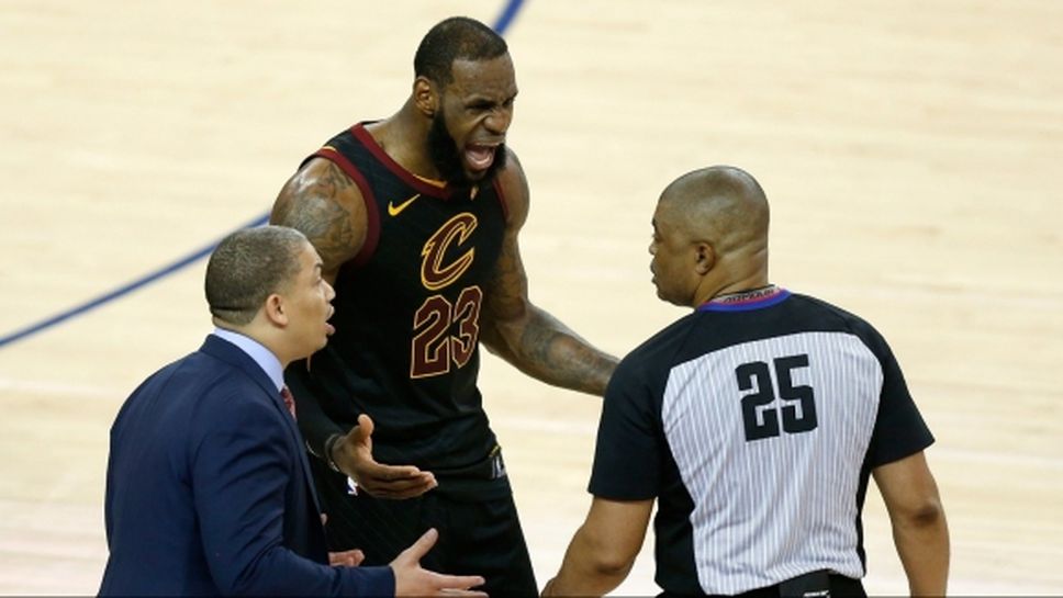 НБА призна за реферска грешка в полза на Голдън Стейт срещу Кливланд