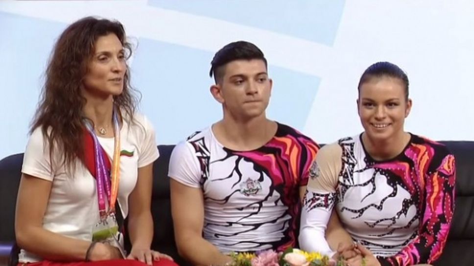 Ана-Мария Стоилова и Антонио Папазов пети във финала при смесените двойки на СП по спортна аеробика