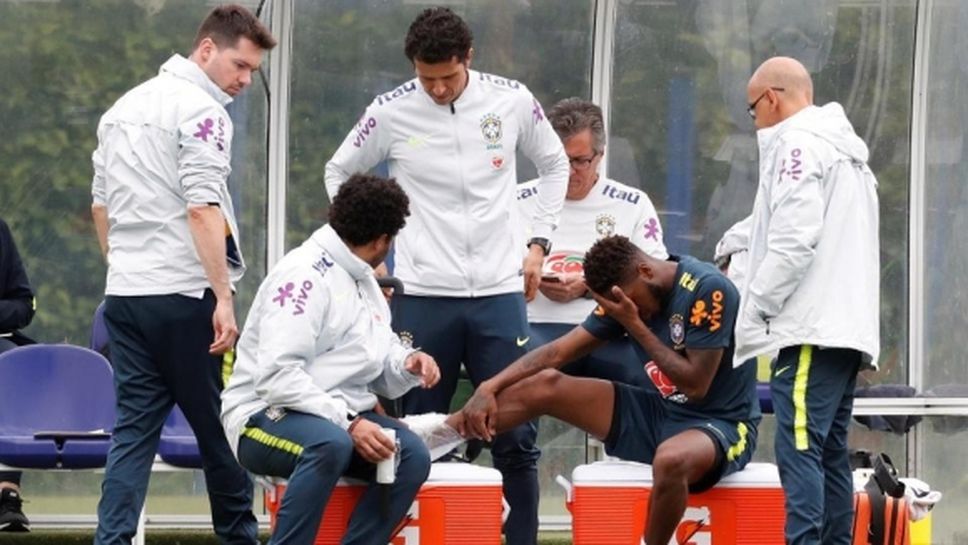 Новото попълнение на Ман Юнайтед се контузи на тренировка на Бразилия