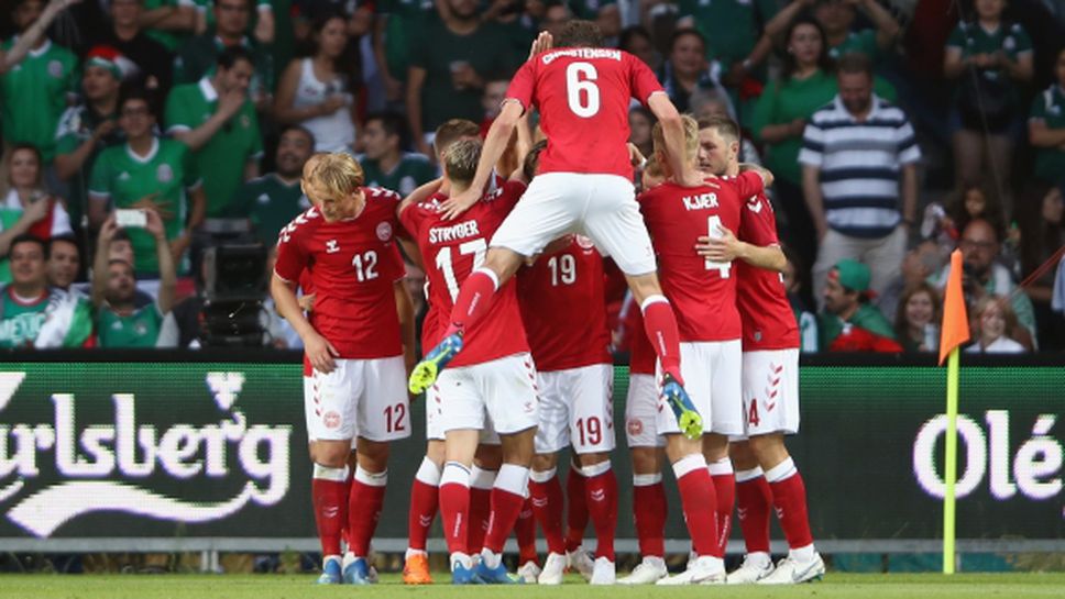 Дания прекърши Мексико с два гола за три минути