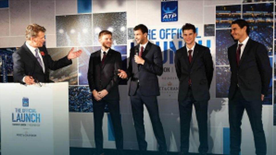 Григор на галавечерята преди Финалите на АТР в Лондон