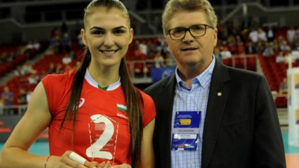 Нася Димитрова с приз за Най-добър играч в полуфинал на Златната лига