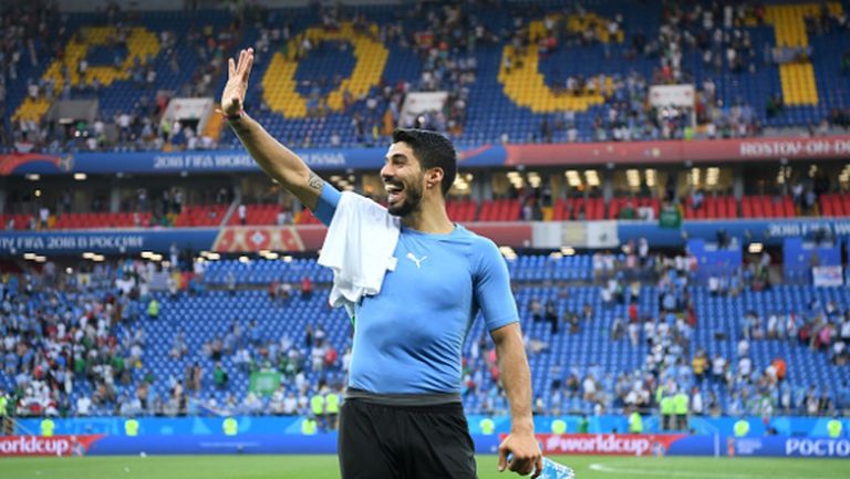 Суарес е играч на мача Уругвай - Саудитска Арабия