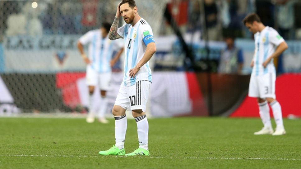 Аржентина с най-лош старт на Мондиал от 1974 година насам
