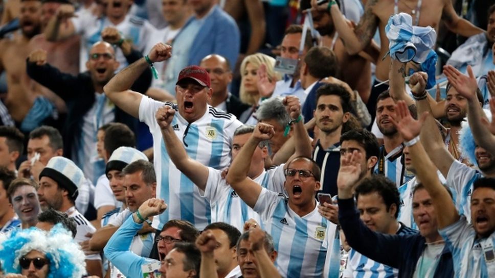 Фен на Аржентина полудя след гола на Рохо (видео)
