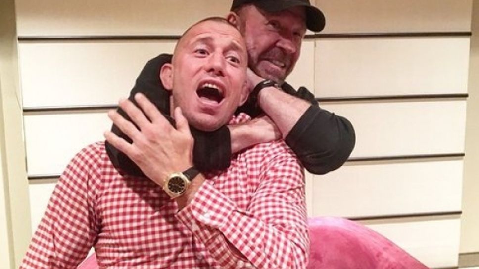 Чък Норис "задуши" Джордж Сен-Пиер