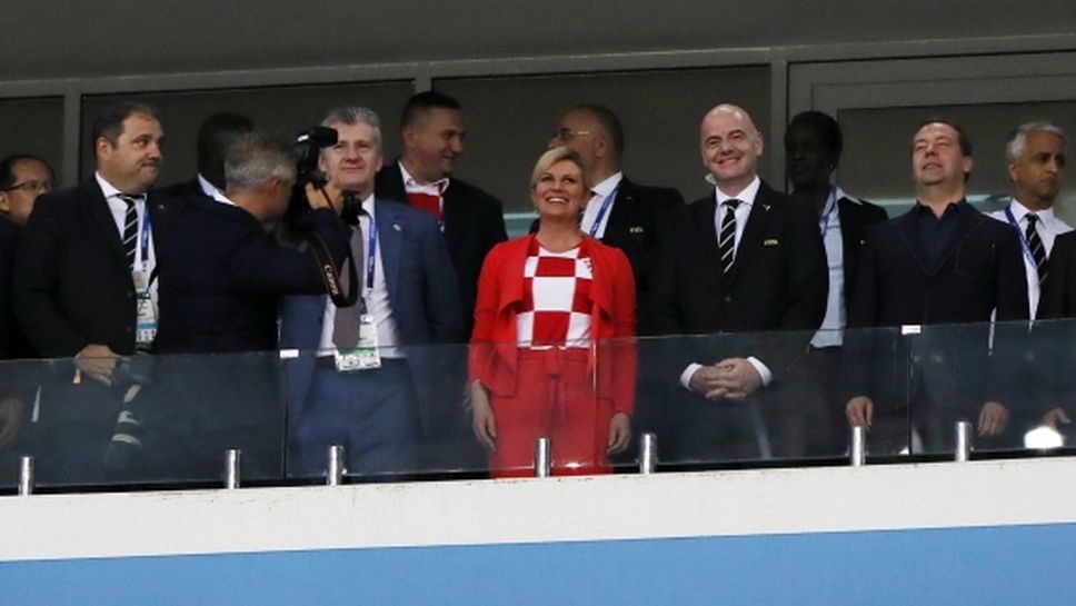 Президентът на Хърватия призова руските фенове за подкрепа (видео)