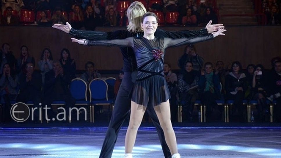 Евгени Плюшченко и Аделина Сотникова на лагер в България