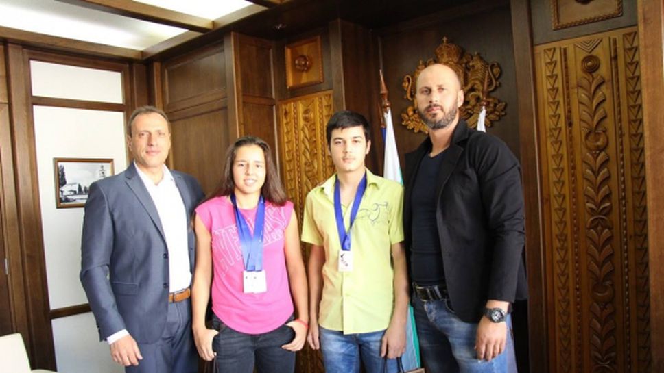 Европейски шампиони  на гости на кмета на Банско