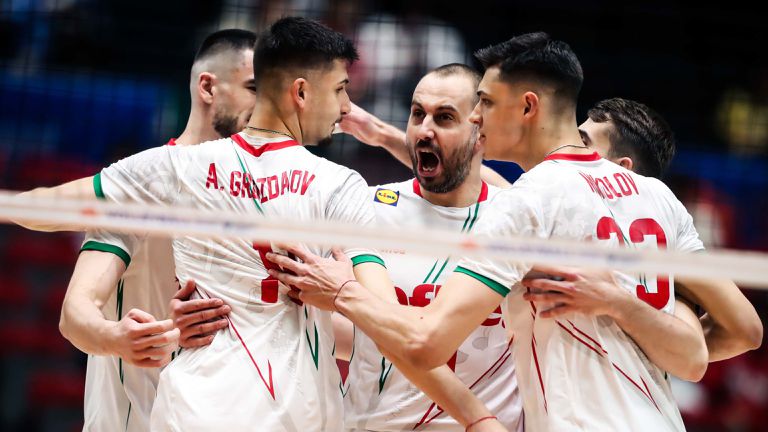 Волейболистите от националния отбор на България играят срещу Словения втората