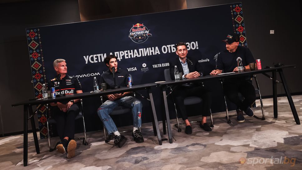 Пресконференция на Дейвид Култард и Никола Цолов