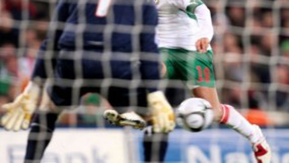 Скай Спортс: Стилиян Петров бе най-добрият играч на терена в мача Ирландия - България