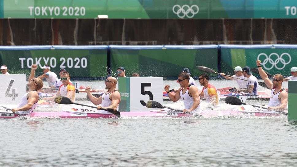 Германия е новият олимпийски шампион при четворките мъже на 500 метра каяк