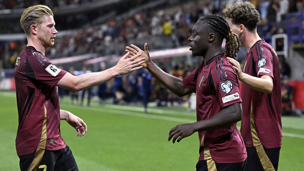 Де Бройне и Доку поведоха Белгия към бой над Казахстан