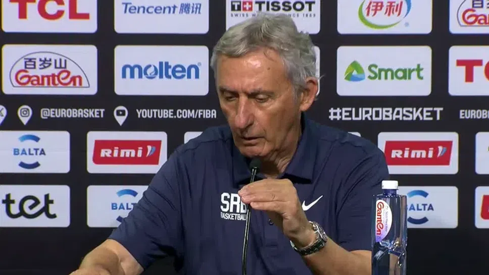 Старши треньорът на националния отбор на Сърбия по баскетбол за