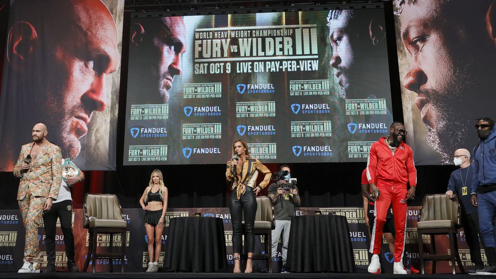 Искри на пресконференцията, Дионтей Уайлдър пак обвини Тайсън Фюри в измама