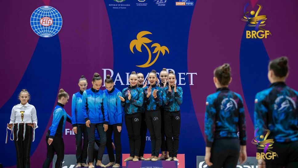 Първият отбор на Левски Триадица спечели титлата при жените на Държавното по художествена гимнастика за ансамбли