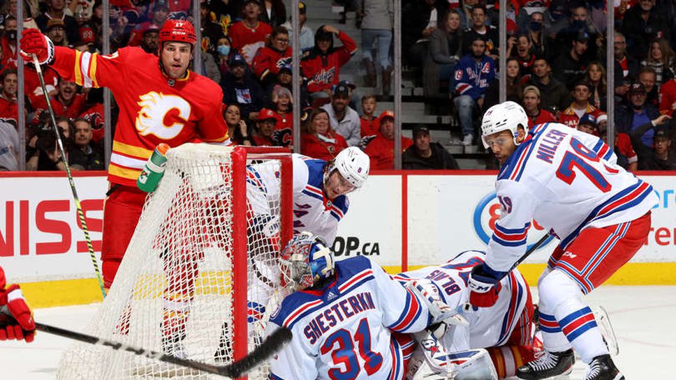 Шестьоркин инкасира 6 гола при унизителната загуба на Рейнджърс от Калгари с 0:6