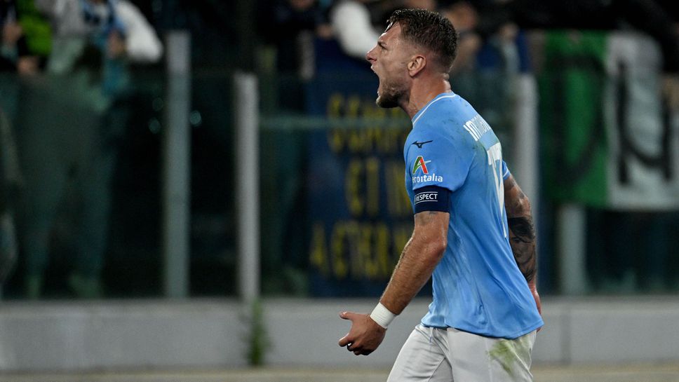 Юбилеен гол на Имобиле донесе ценен успех на Лацио срещу пряк конкурент