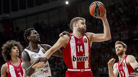 Силен мач на Везенков, Олимпиакос излъга Партизан за шеста победа в Евролигата