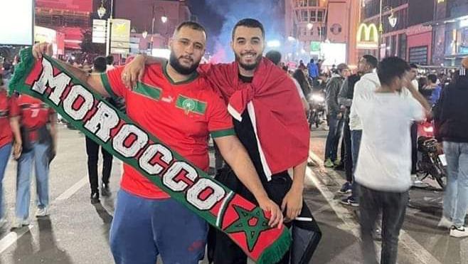 Билал Бари празнува успеха на Мароко по улиците на Маракеш