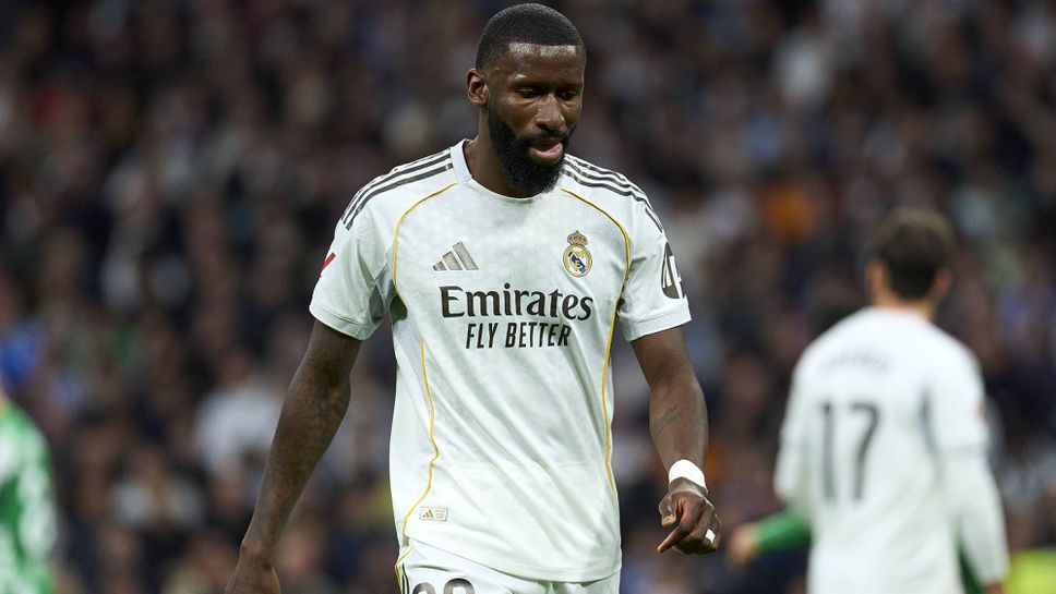 Централният защитник на Реал МадридАнтонио Рюдигер е под сериозна въпросителна