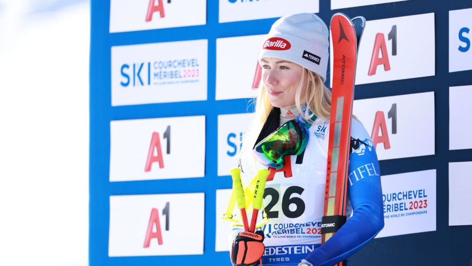Микаела Шифрин се чувства "облекчена" след сребърния медал в супергигантския слалом