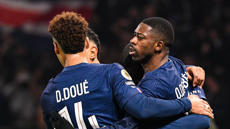 ПСЖ 1:0 Марсилия, гол на Дембеле