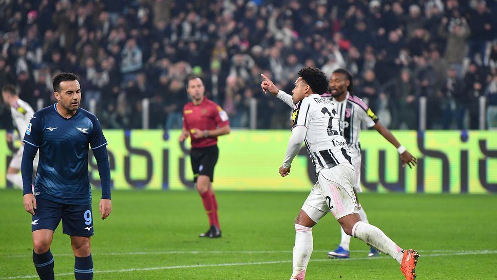 Ювентус тотално надигра Лацио, но се спаси в добавеното време от загуба