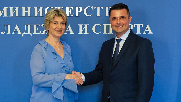 Министърът на младежта и спорта Весела Лечева се срещна днес