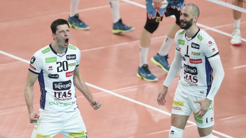 Тренто е на финал в Шампионската лига, след контузия на Казийски и “златен гейм” 🏐