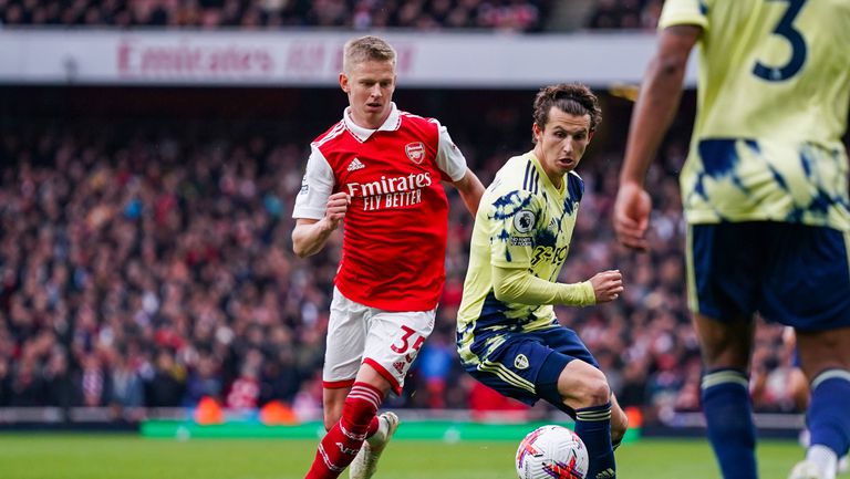 Полузащитникът Олександър Зинченко който премина от Манчестър Сити в Арсенал