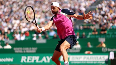 Григор Димитров в последен мач в Монте Карло в сряда