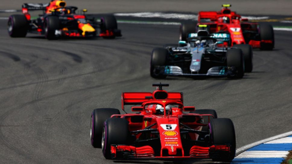 Мерцедес предпочитат да изгорят в пламъци, отколкото да паднат от Ферари