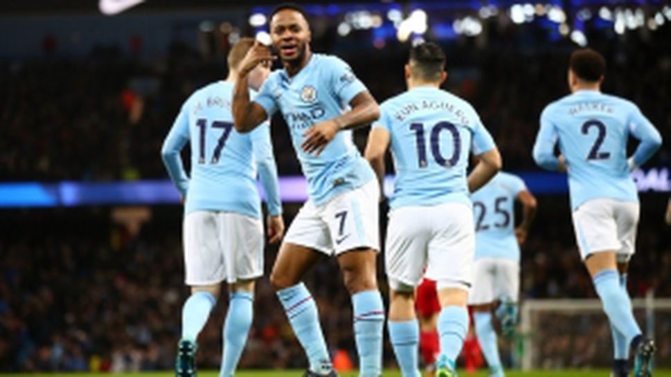 Манчестър Сити ужили Уотфорд с най-бързия гол за сезона