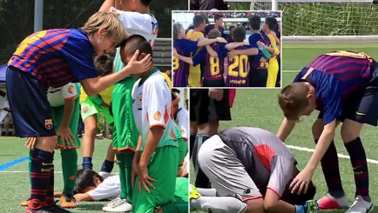 Браво на тези малки футболисти на Барселона! (видео)