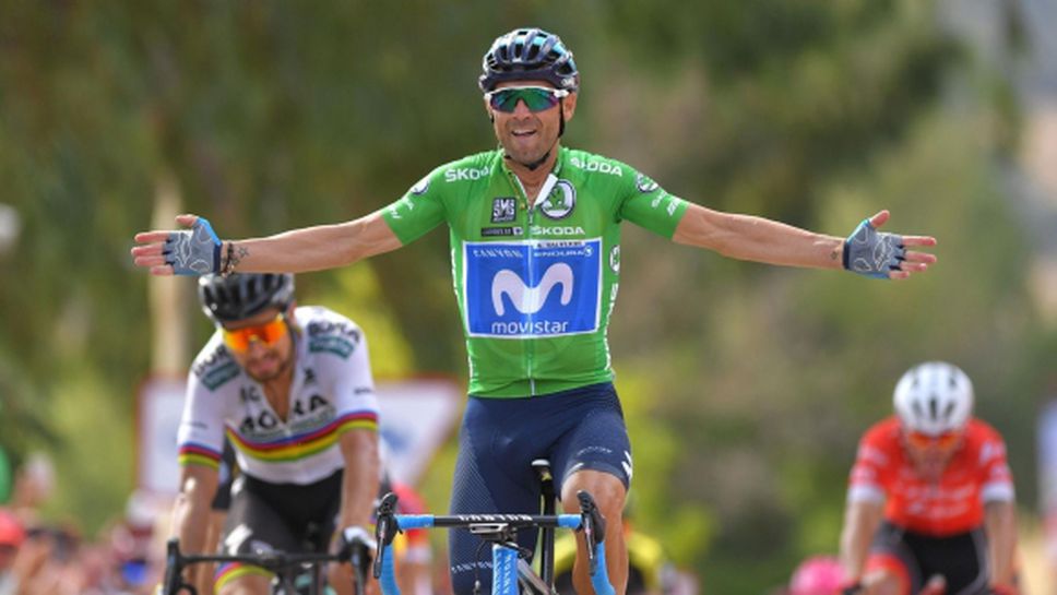 Валверде победи Саган във финалния спринт на осмия етап на Вуелтата