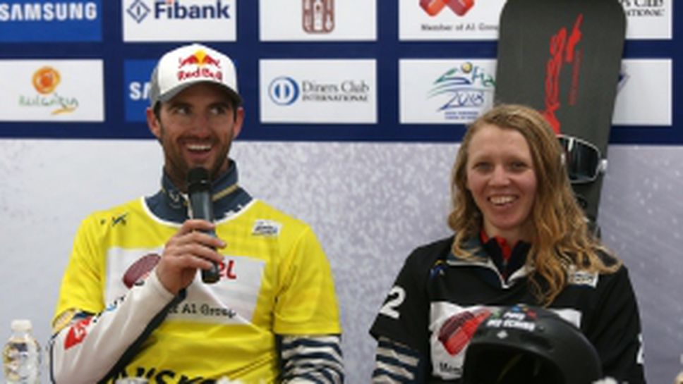 Пресконференция на финалистите по спийд бордъркрос на Световната купа в Банско