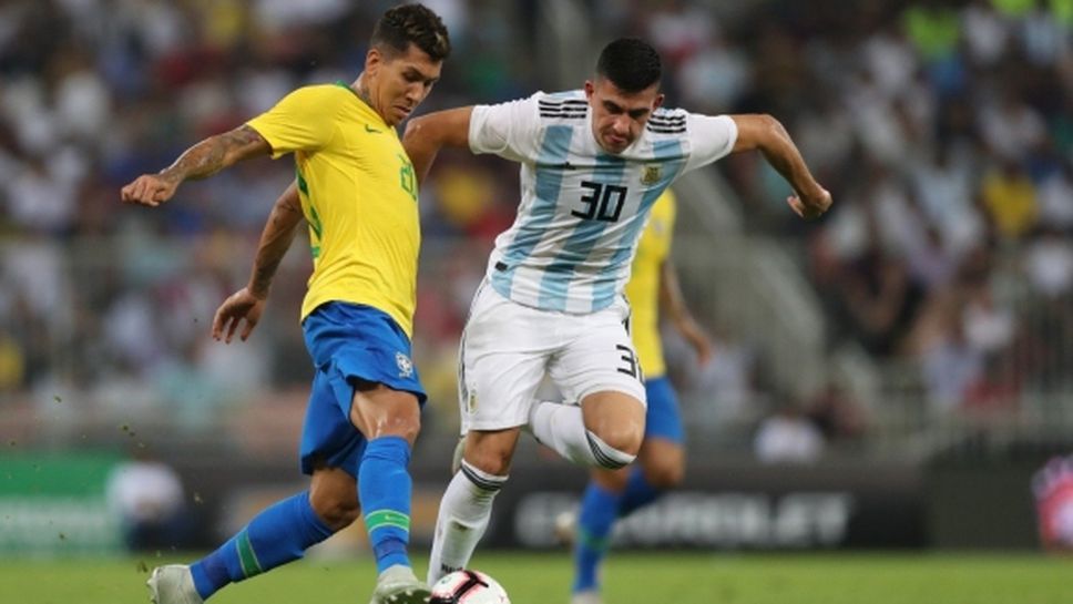 Гол в добавеното време реши Суперкласиката между Аржентина и Бразилия