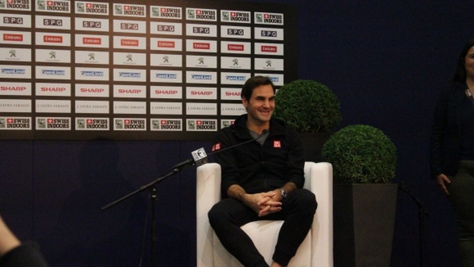 Федерер не вярвал, че ще стане шампион в Базел