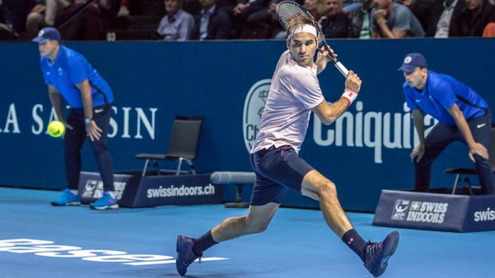 Федерер стартира с трудна победа в Базел