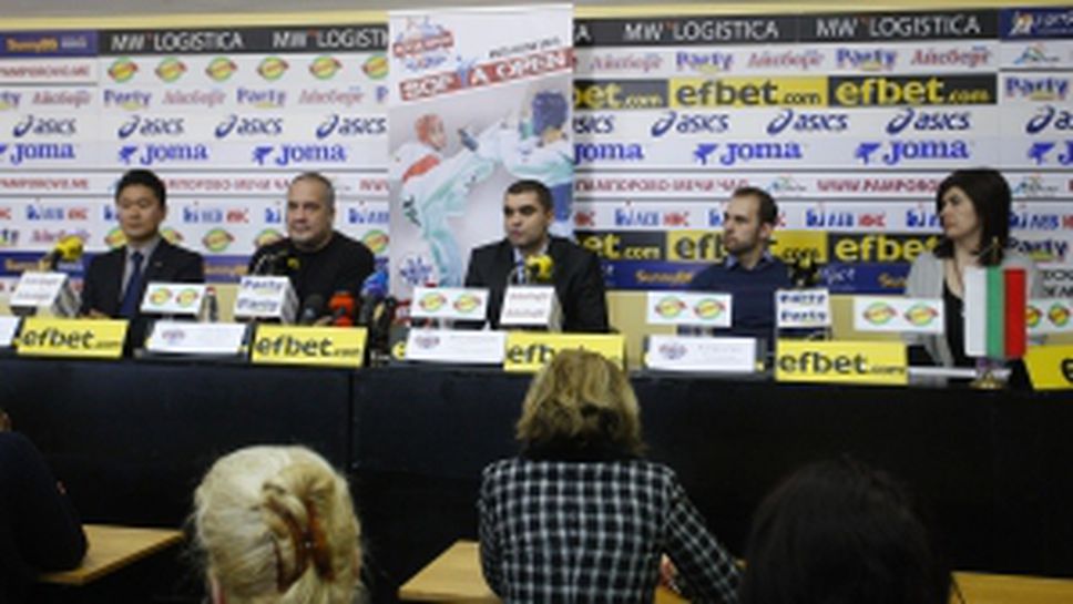 Пресконференция за V-ят международен турнир "София Оупън" по таекуондо