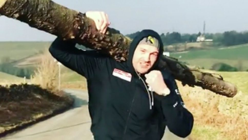 Тайсън Фюри тренира по уникален начин