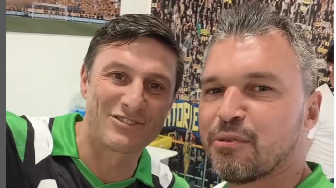 Аржентинската легенда Хавиер Санети отправи специален поздрав към България и