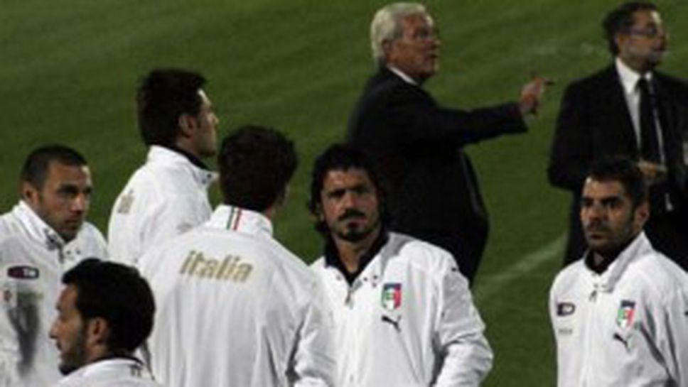 Това са 11-те на Италия срещу България, Тони резерва