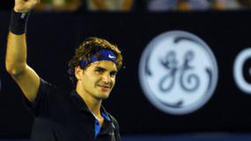 Федерер на полуфиналите след безпроблемна победа над Блейк