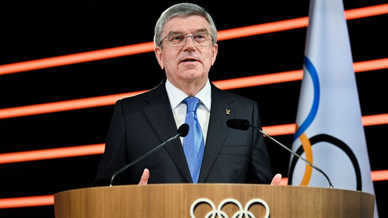 Президентът на Международния олимпийски комитет МОК Томас Бах заяви че