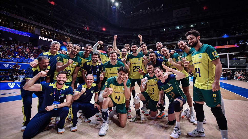 Бразилия отнесе Китай в последния си мач от VNL