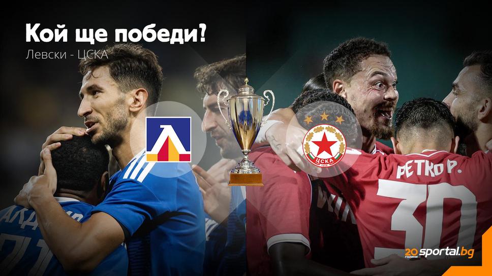 Цяла България гледа: Левски срещу ЦСКА в битка за трофей!